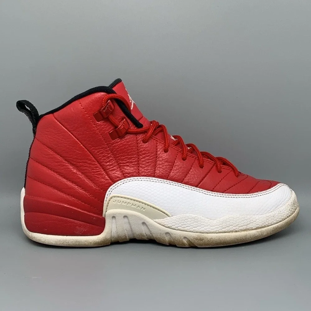 Jordan 12 Retro Gym Red Basketball Shoes 153265-600 Youth Sz 7Y / Women's Sz 8.5